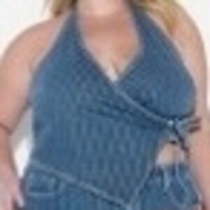 Wild Fable Blue Halter Top